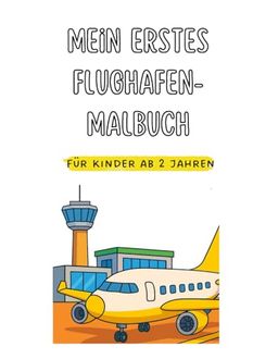Mein erstes Flughafen-Malbuch